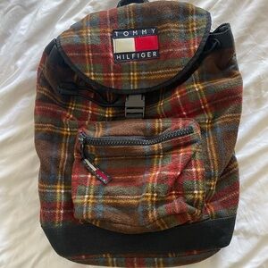 90’s Tommy Hilfiger Plaid Backpack